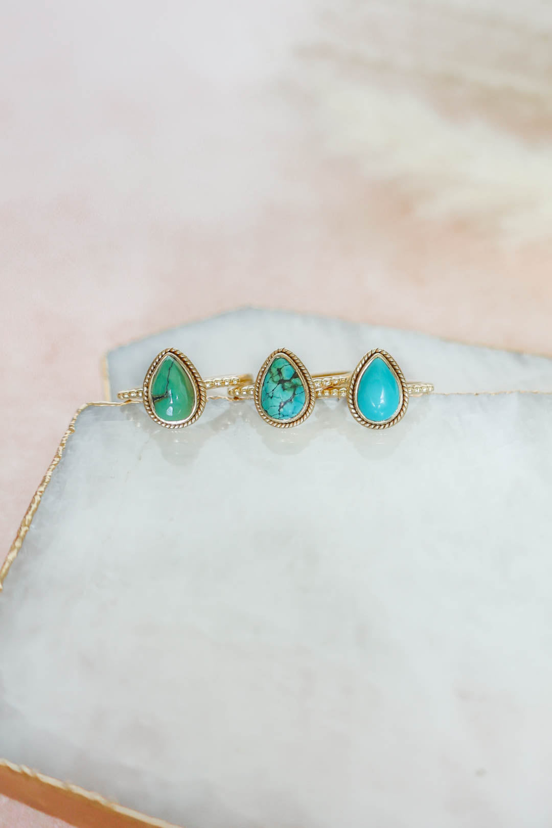 Madalena Ring Turquoise - Gold