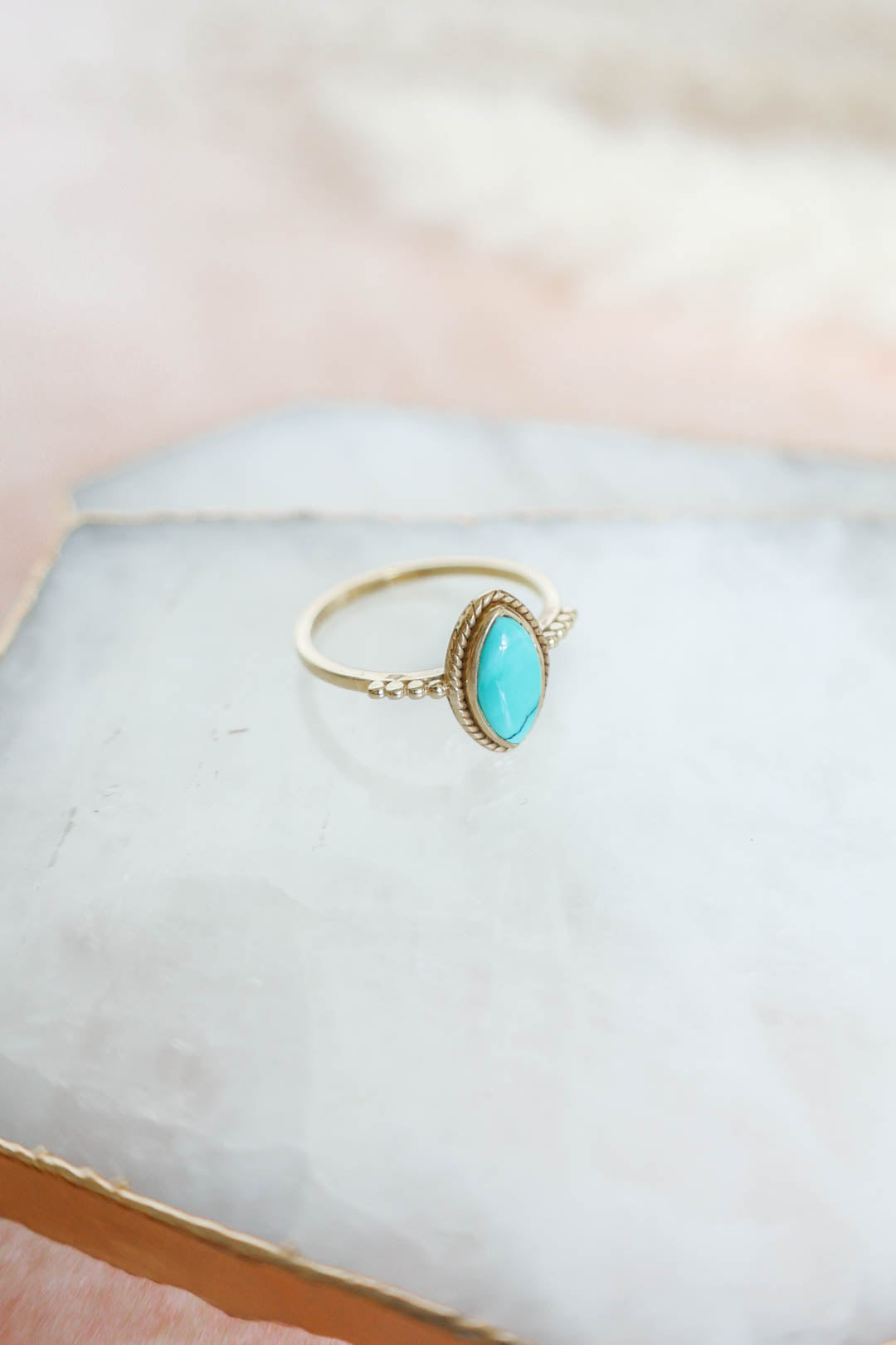 Sanora Ring Turquoise - Gold