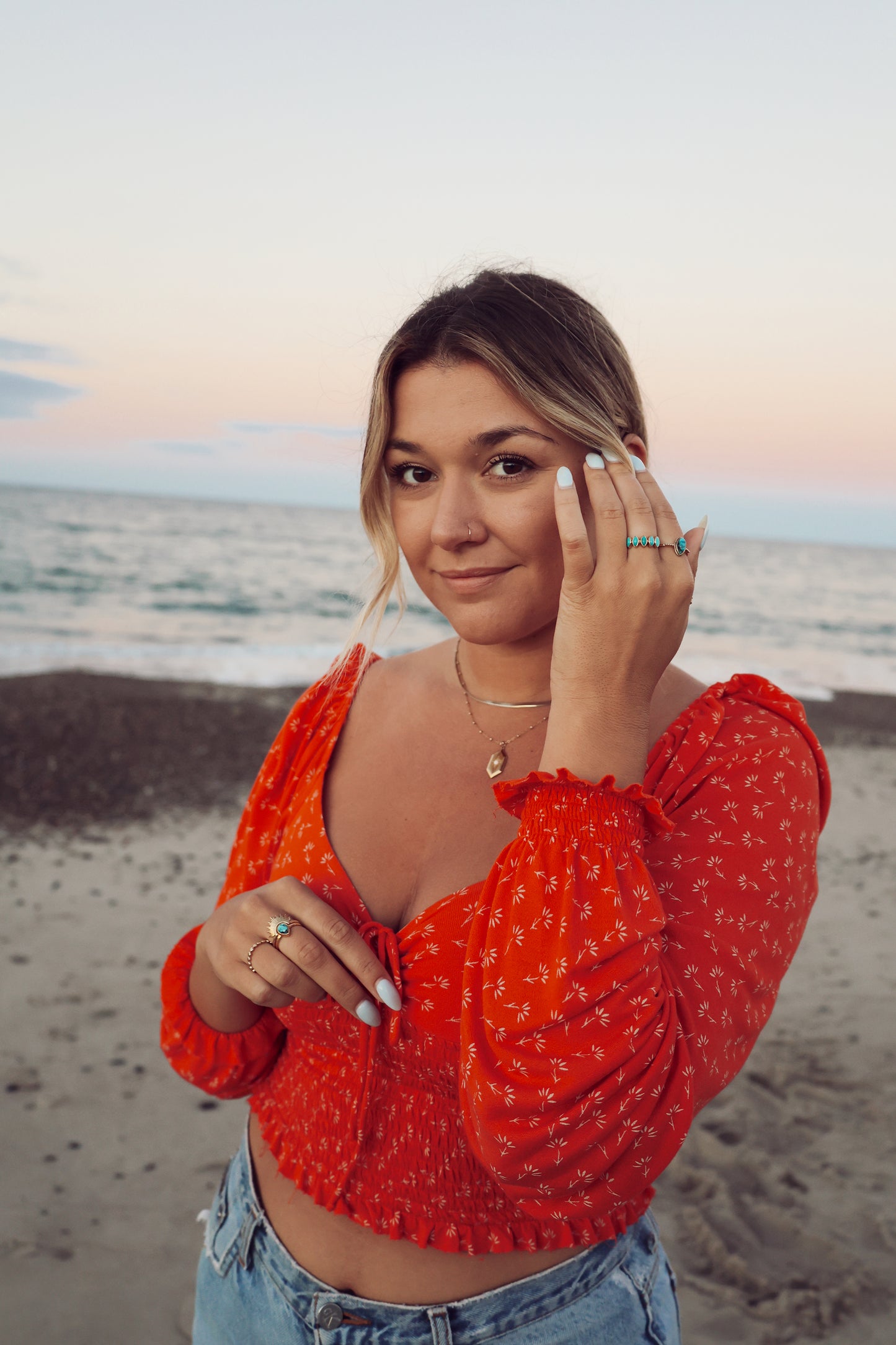 Hudson Ring Turquoise - Gold
