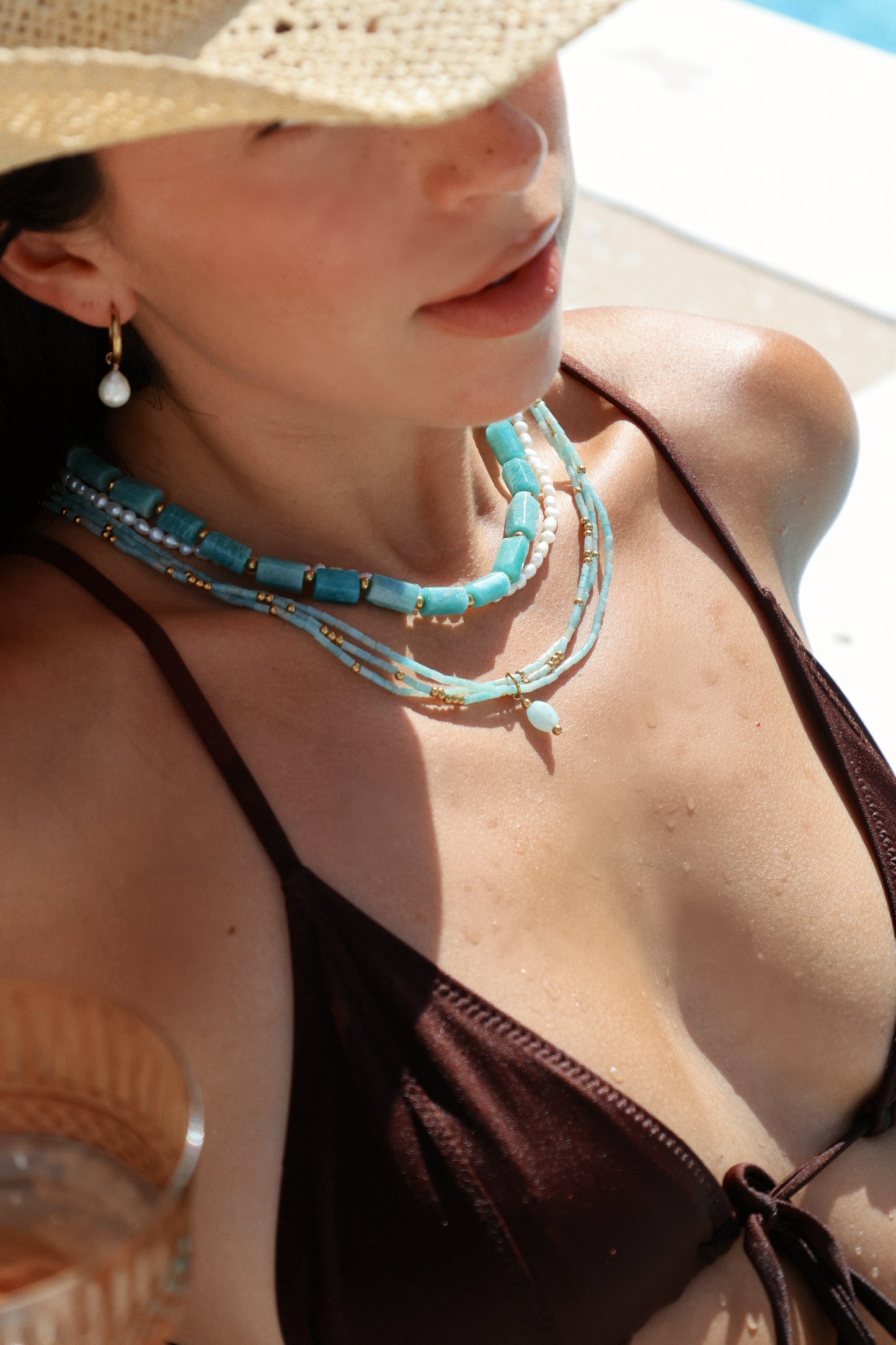 Penny Necklace - Amazonite