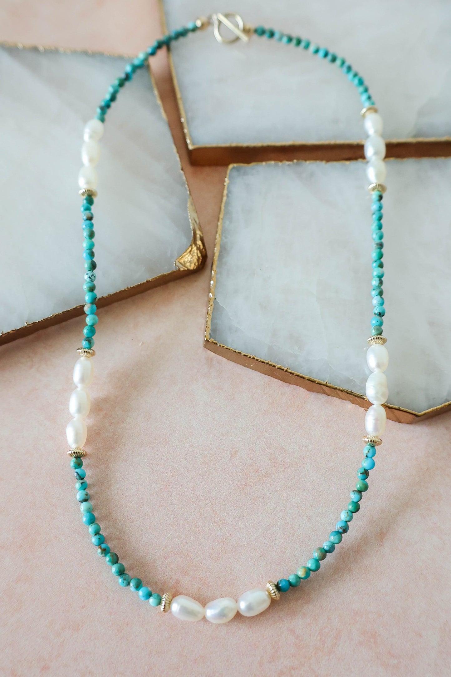 Elliot Turquoise & Pearl Necklace