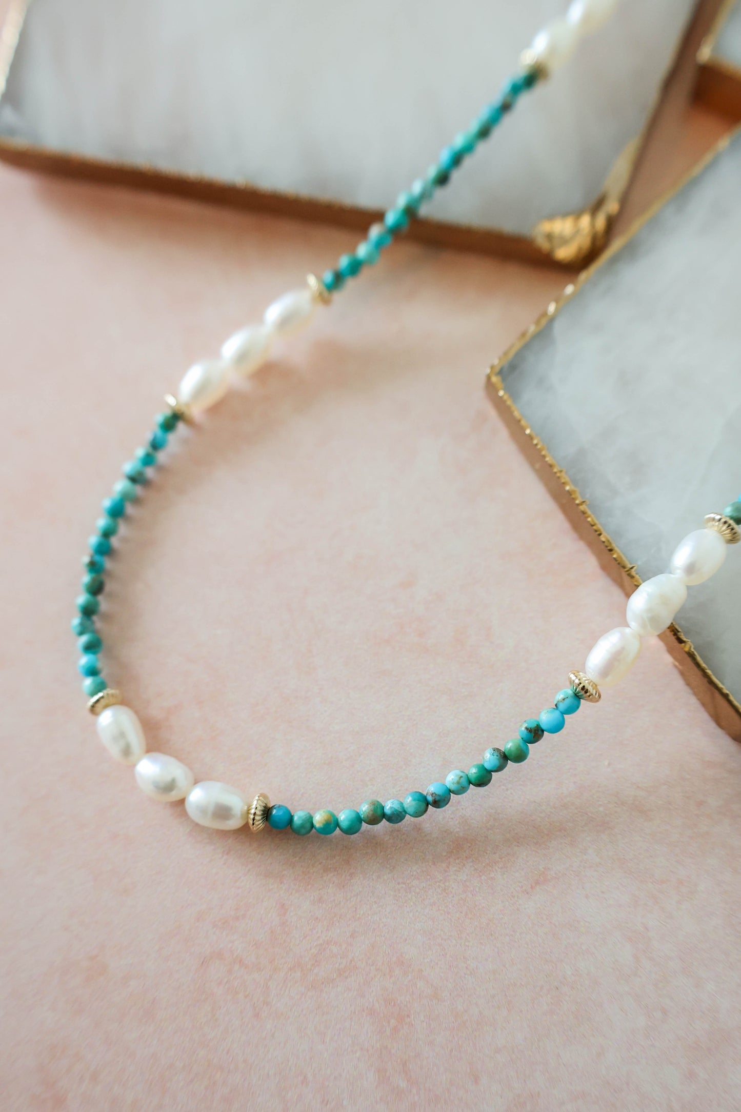 Elliot Turquoise & Pearl Necklace