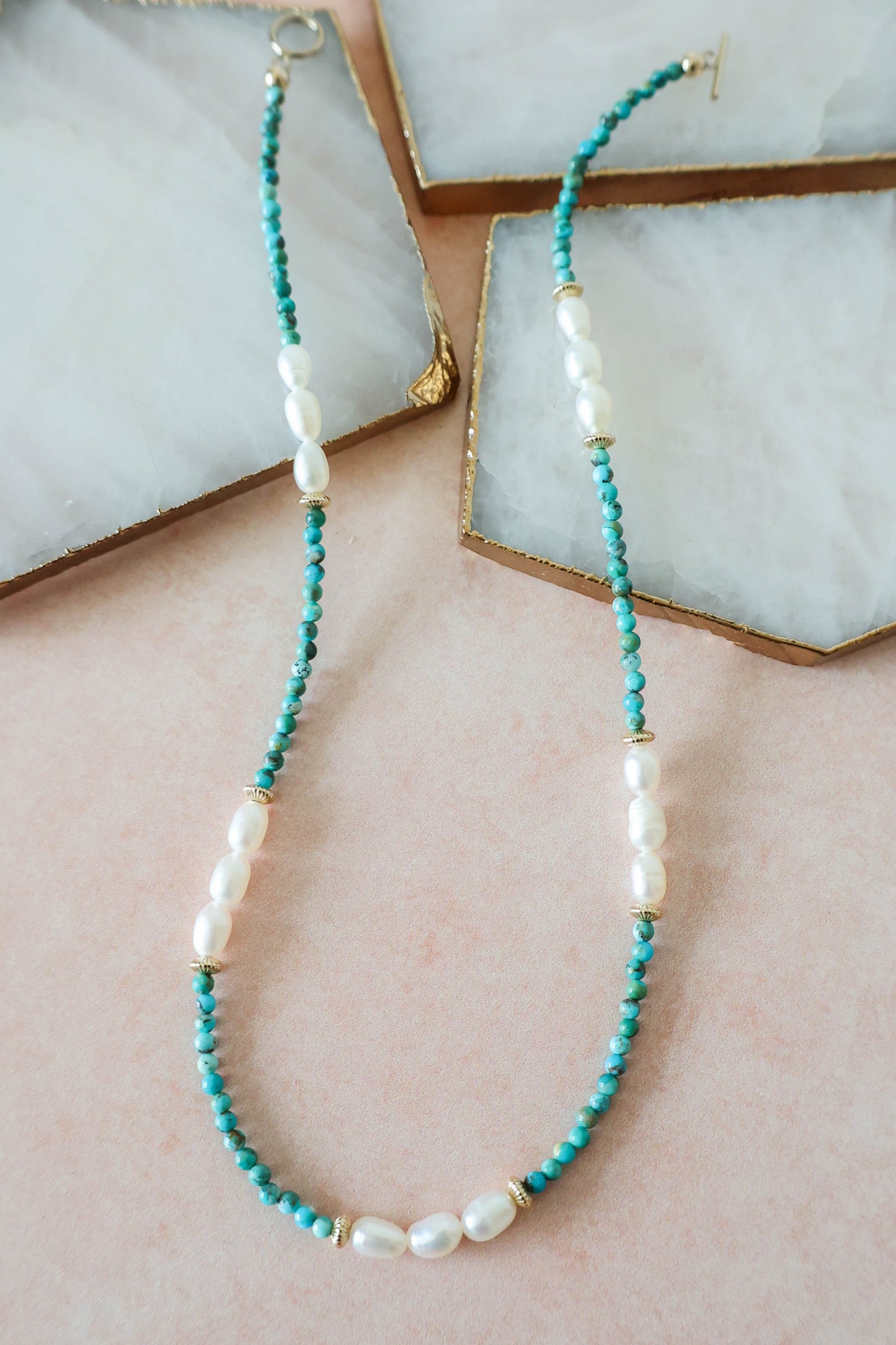 Elliot Turquoise & Pearl Necklace