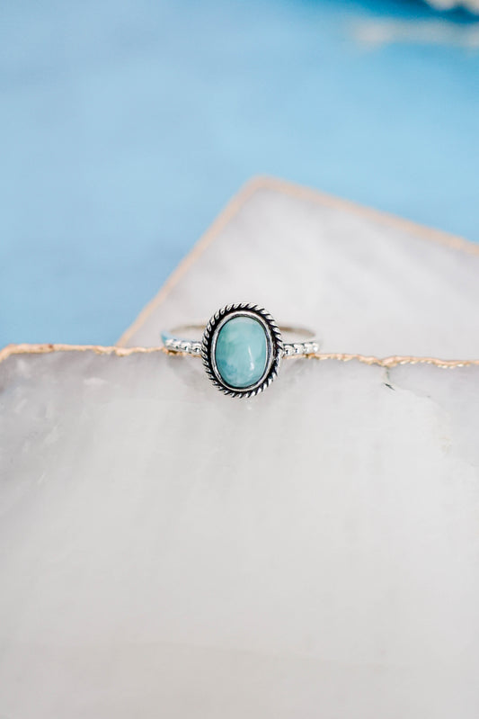 Julianna Ring Larimar - Silver