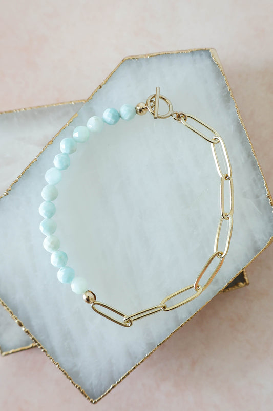 Luna Larimar Bracelet