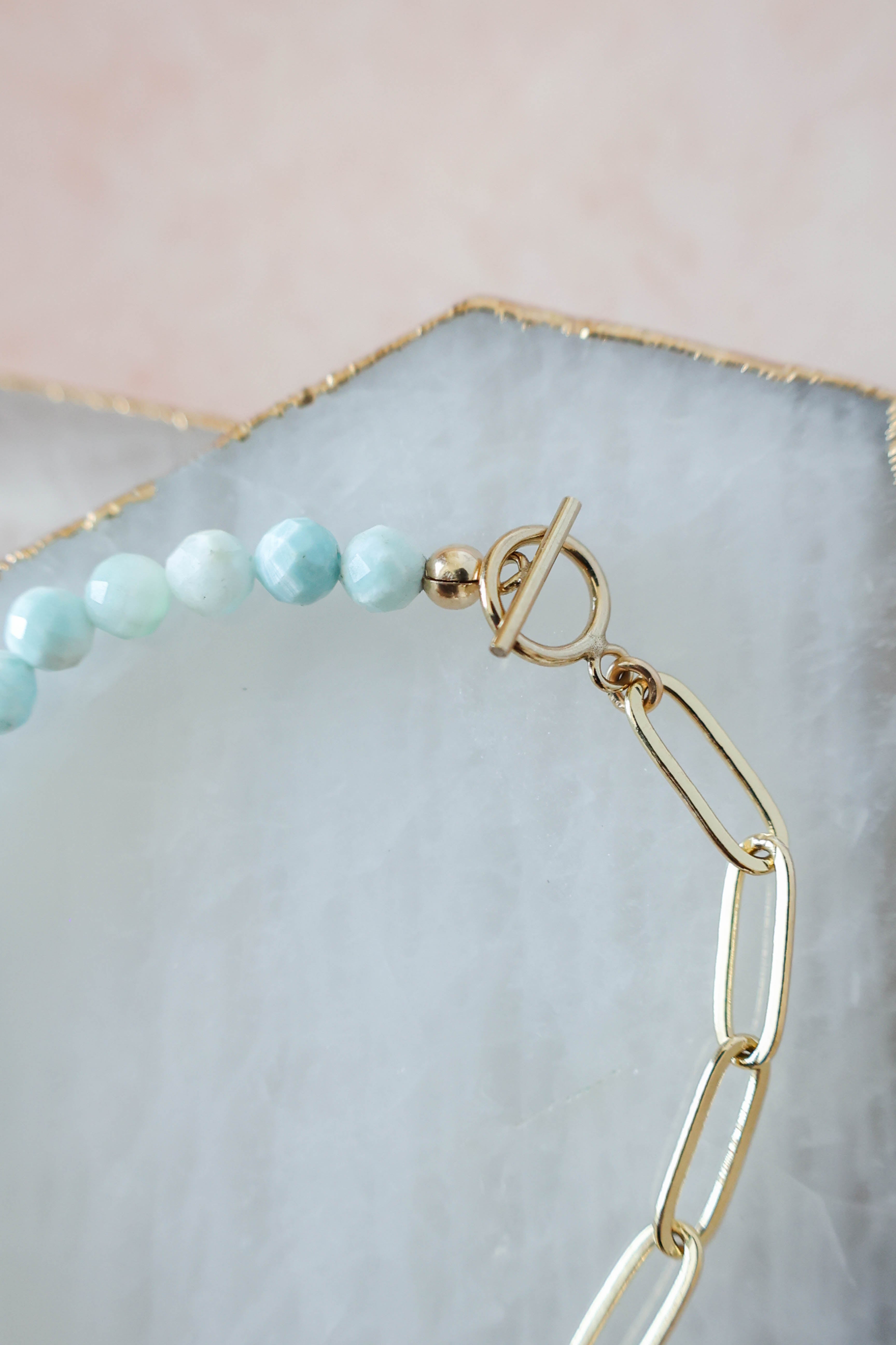 Luna Larimar Bracelet