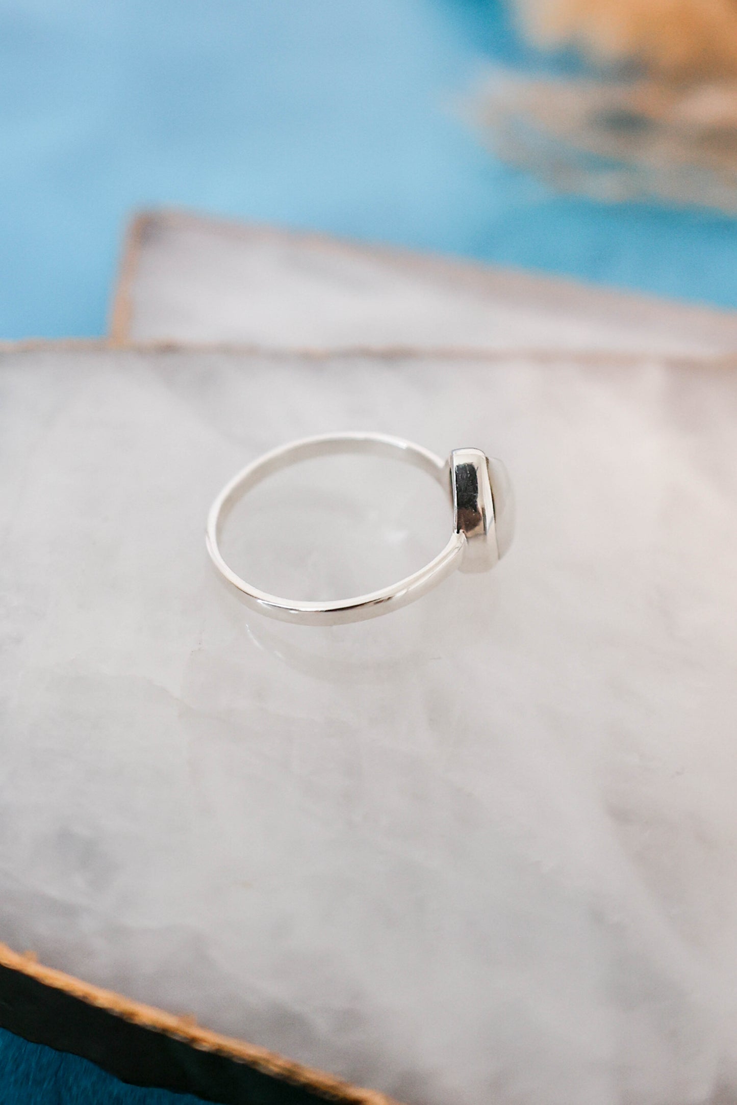 Mesa Ring Pearl - Silver