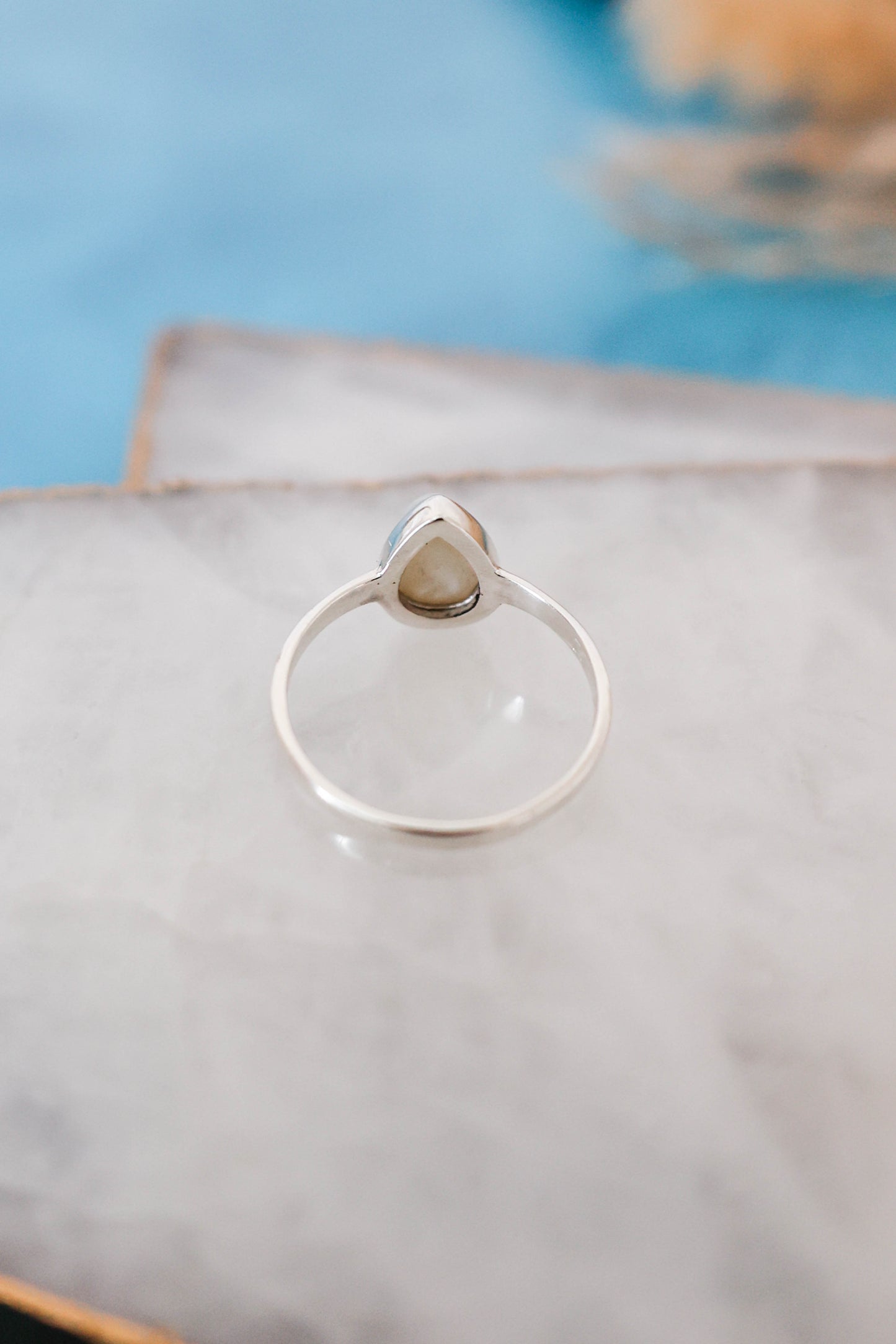 Mesa Ring Pearl - Silver