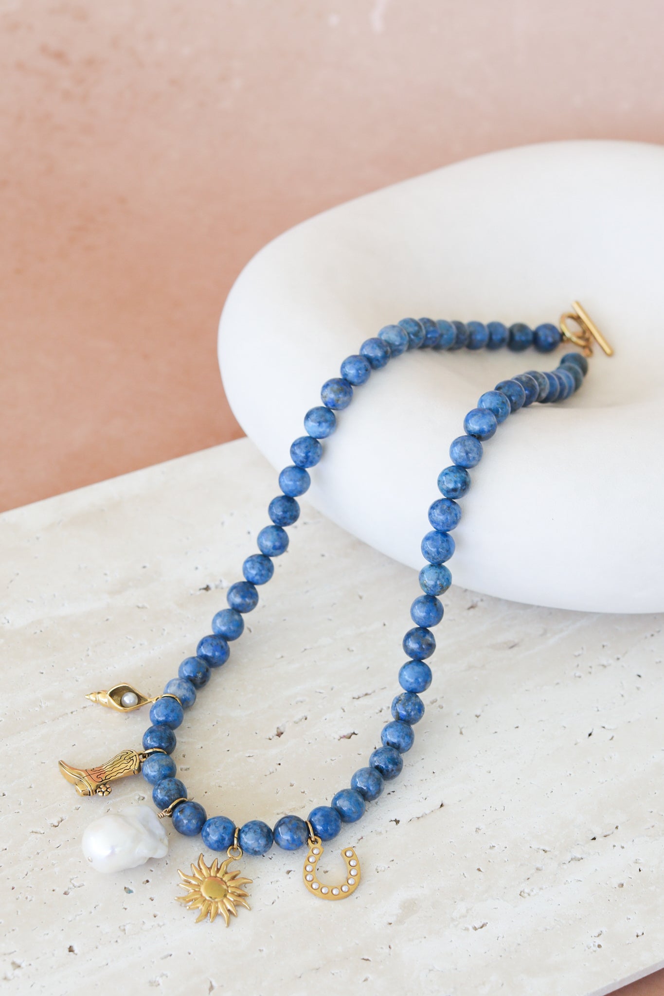 Abilene Charm Necklace - Denim Lapis