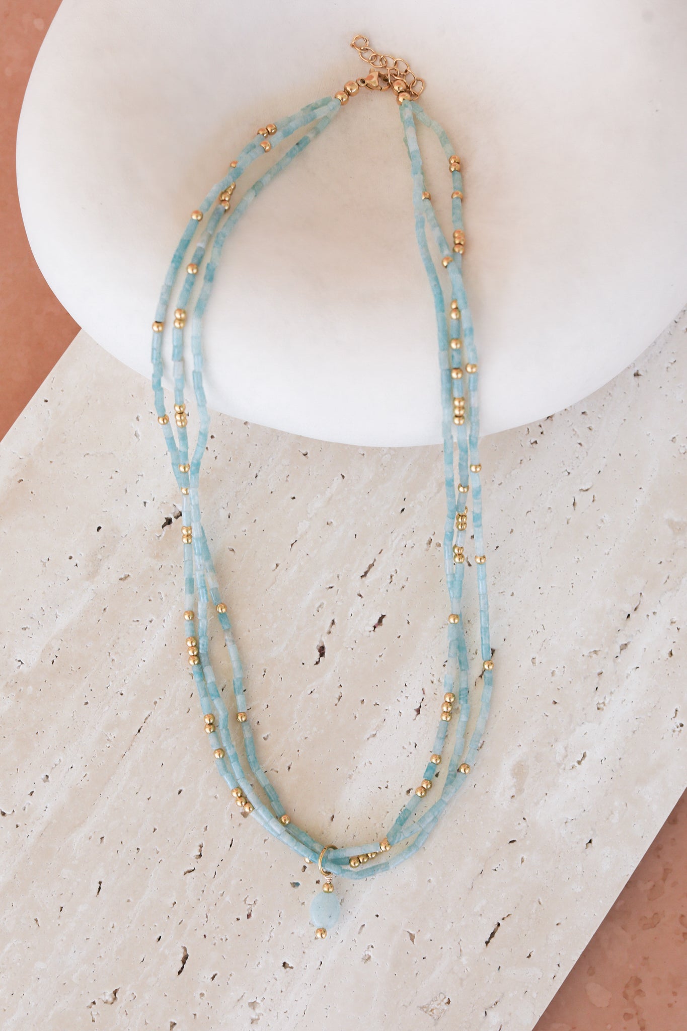 Penny Necklace - Amazonite