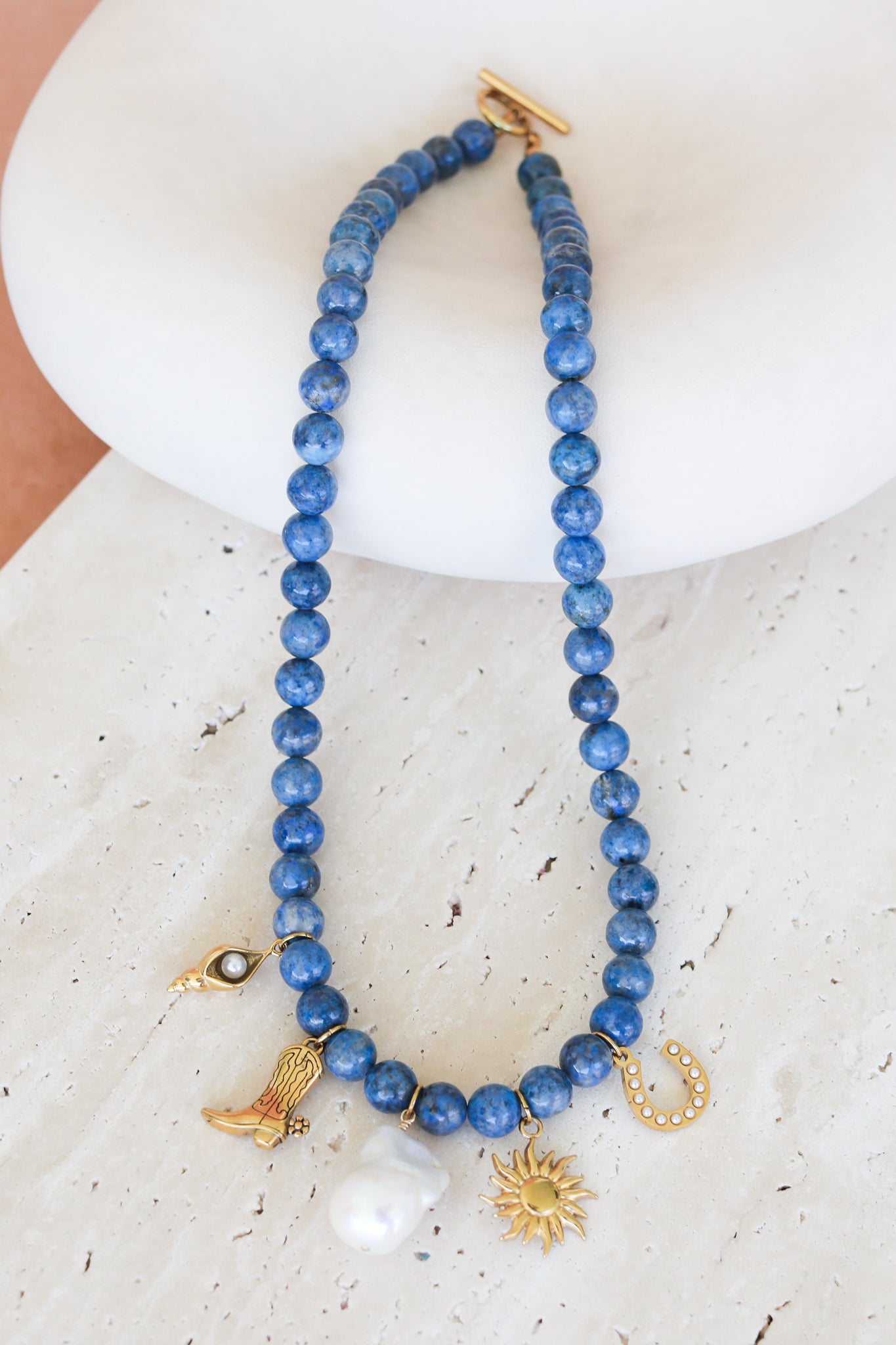 Abilene Charm Necklace - Denim Lapis