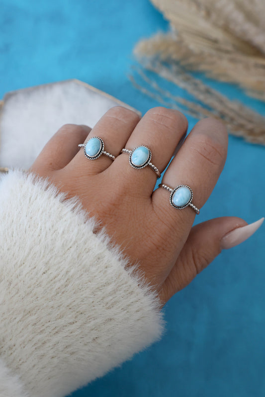 Julianna Ring Larimar - Silver