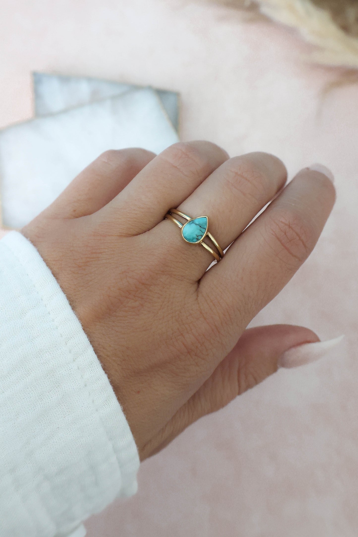 Lenox Ring Turquoise - Gold