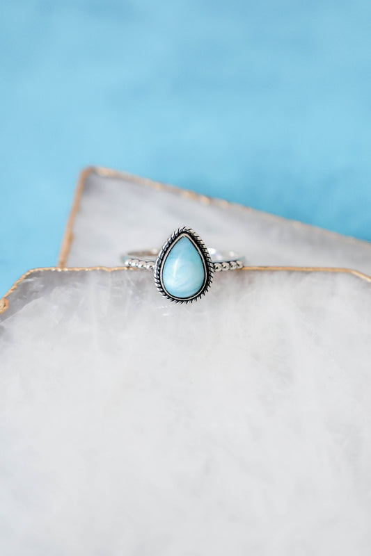 Madalena Ring Larimar - Silver