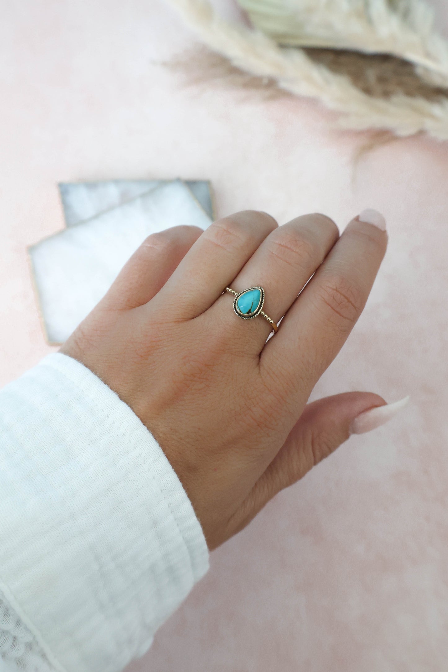 Madalena Ring Turquoise - Gold