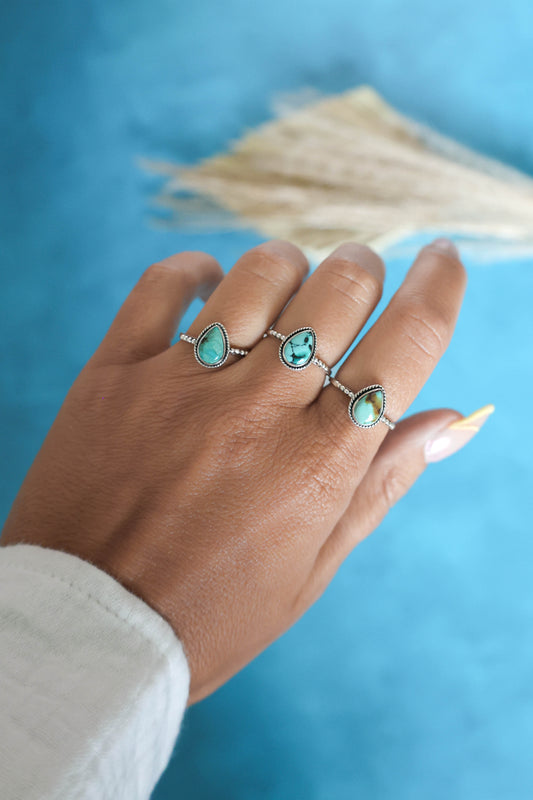 Madalena Ring Turquoise - Silver
