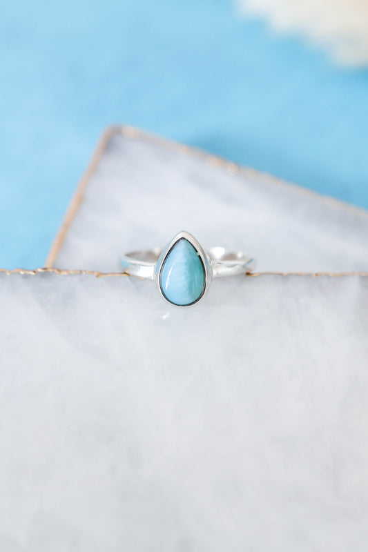 Mesa Ring Larimar - Silver
