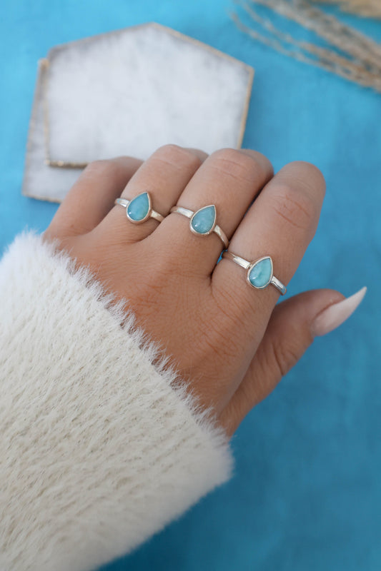 Mesa Ring Larimar - Silver