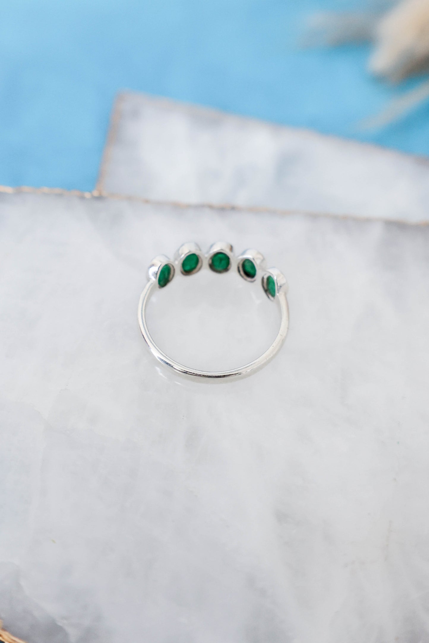 Nova Ring Emerald - Silver