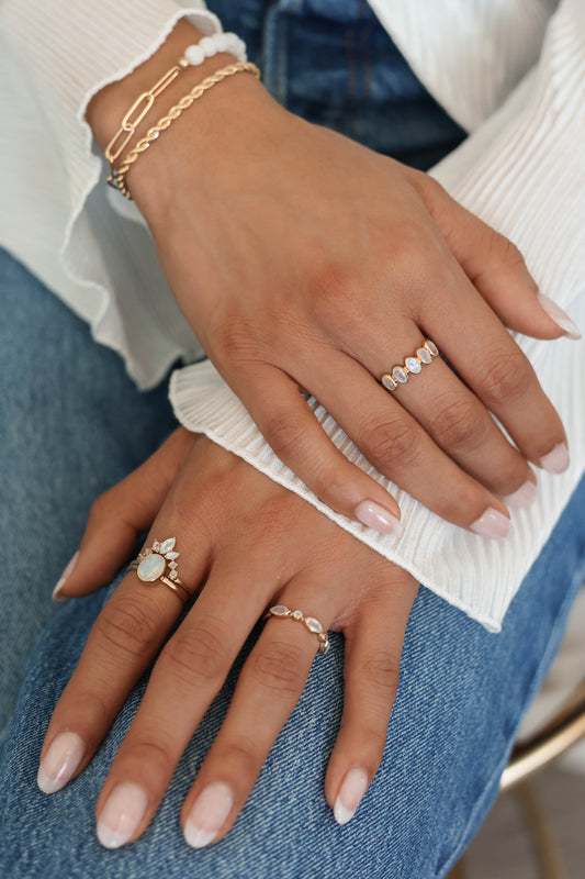Nova Ring Moonstone - Gold