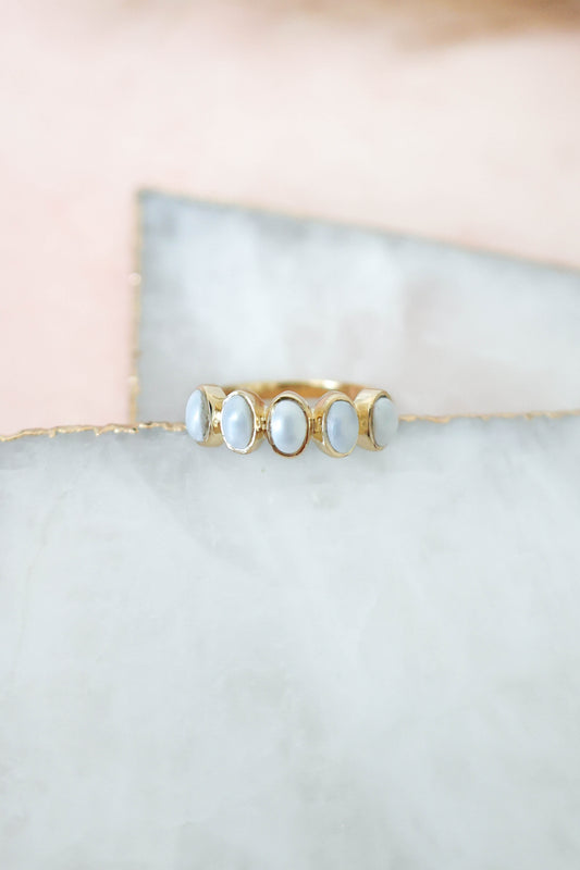 Nova Ring Pearl - Gold