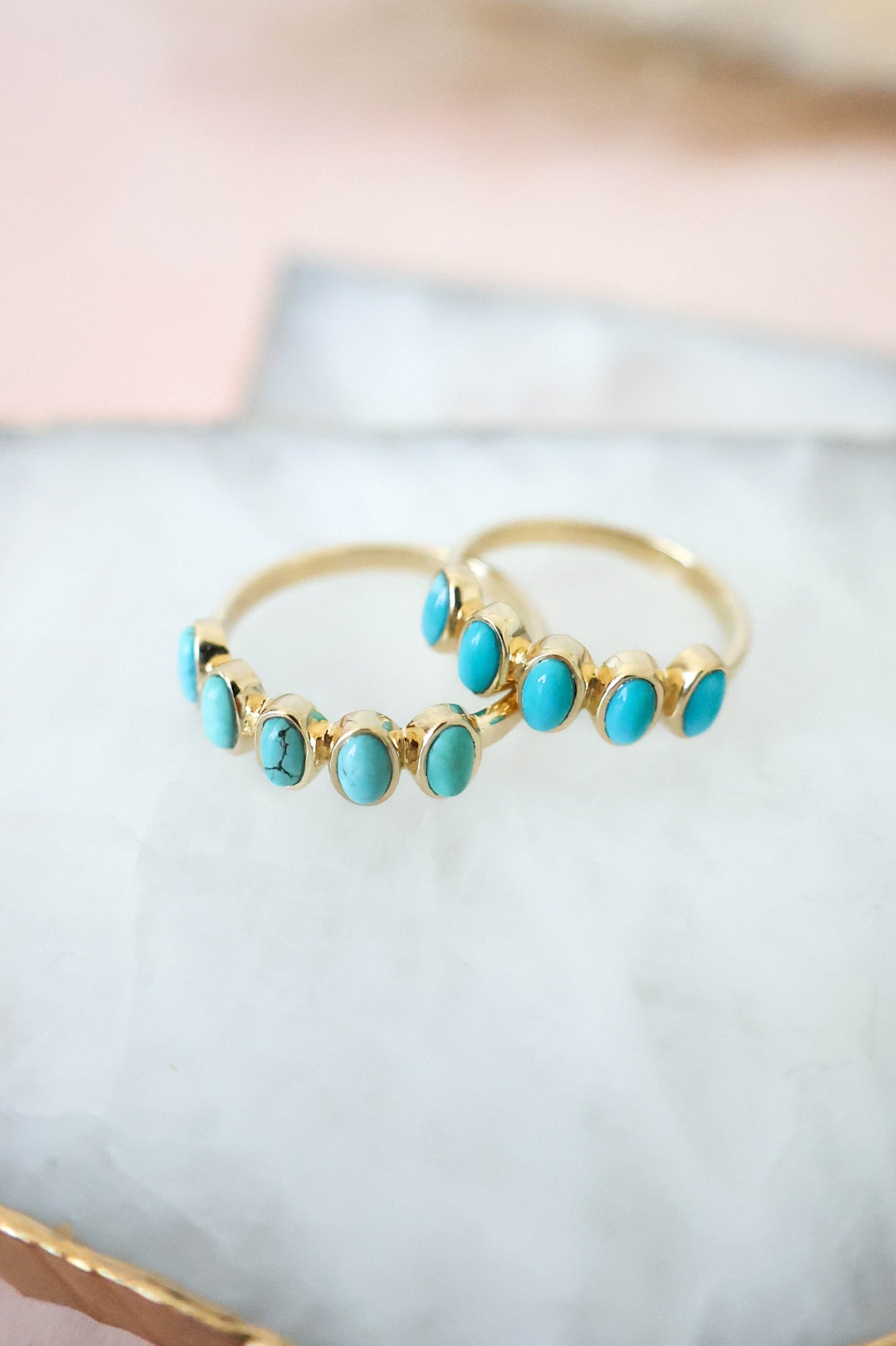 Nova Ring Turquoise - Gold