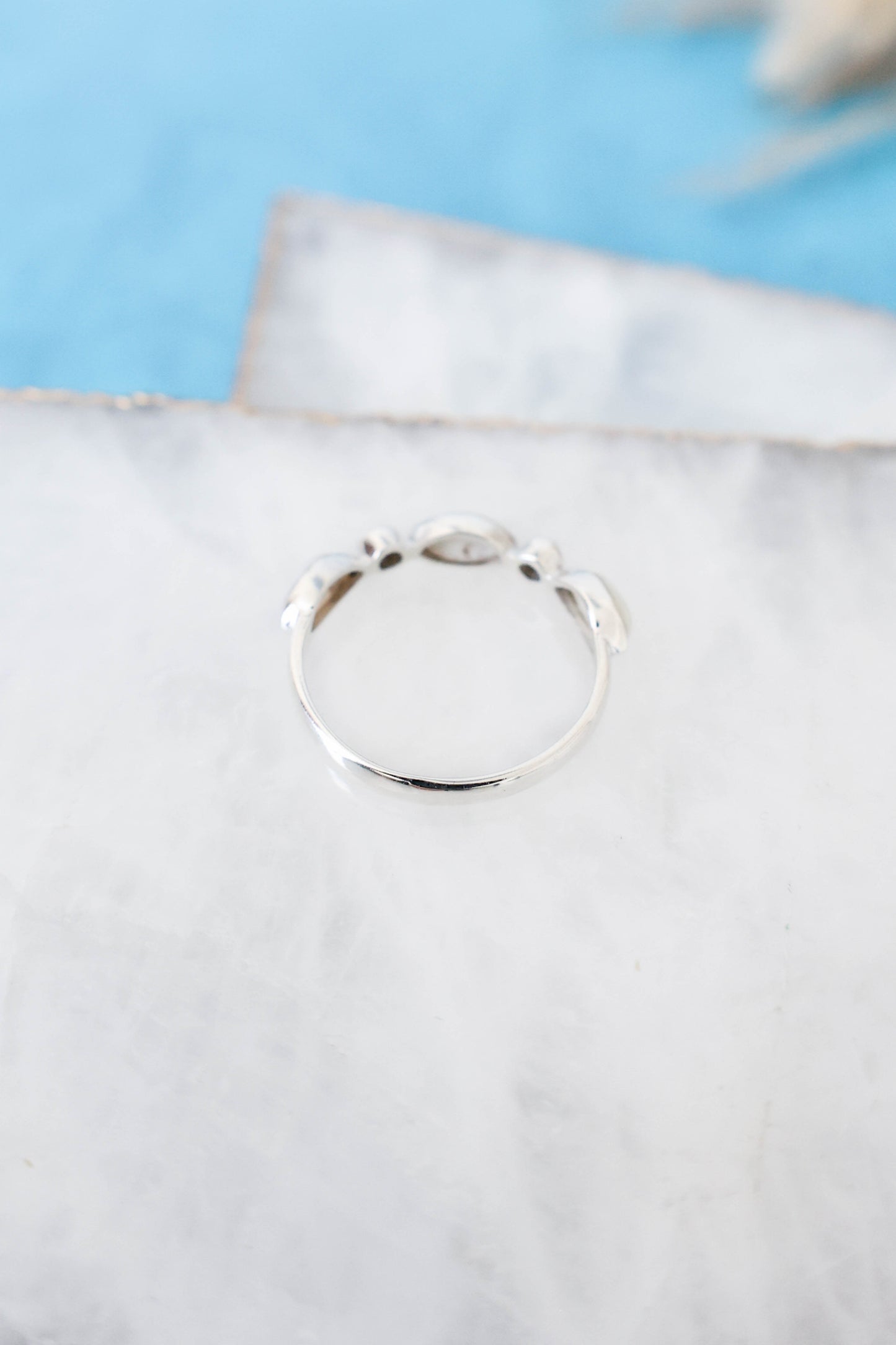 Olivia Ring Pearl - Silver