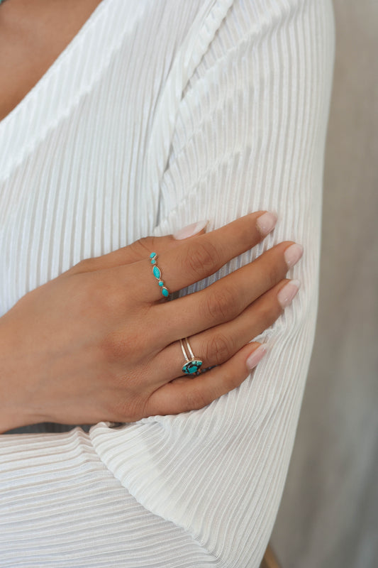 Olivia Ring Turquoise - Silver