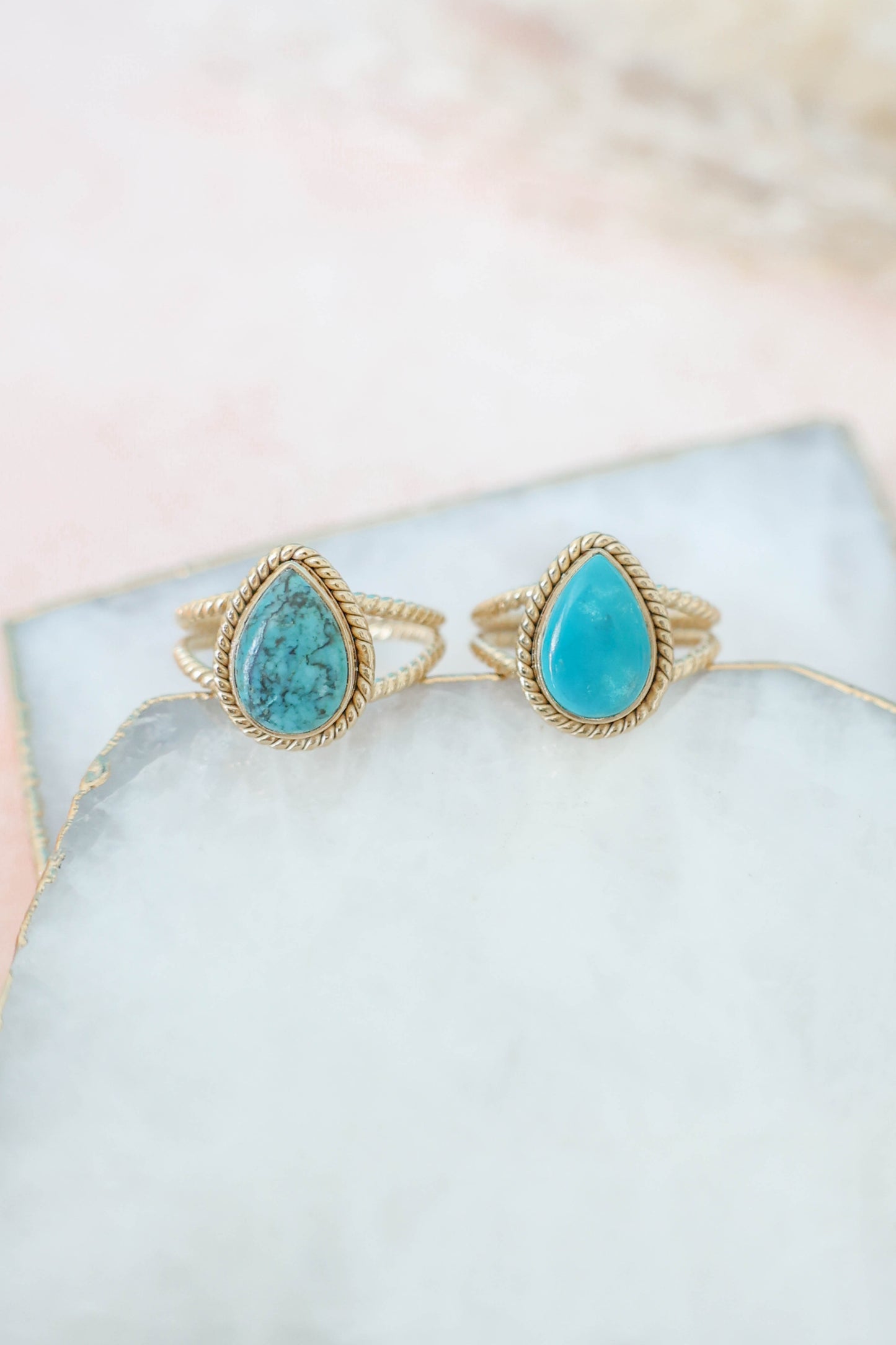 Positano Ring Turquoise - Gold