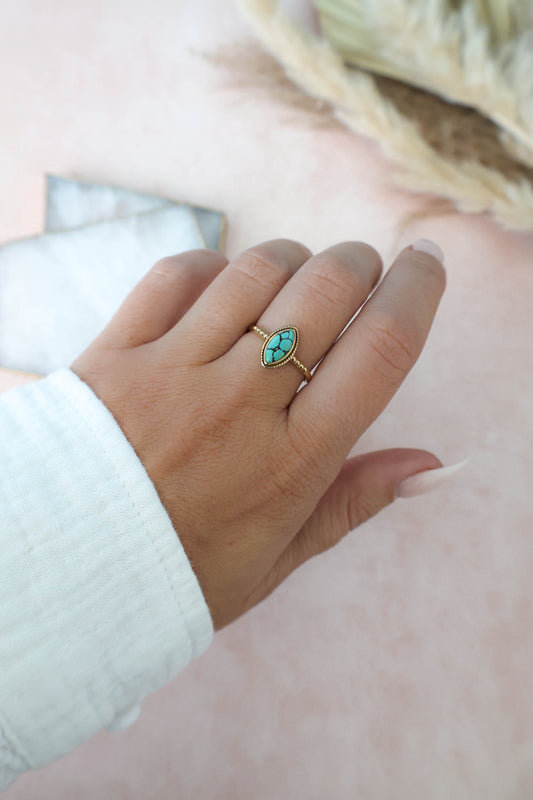 Sanora Ring Turquoise - Gold