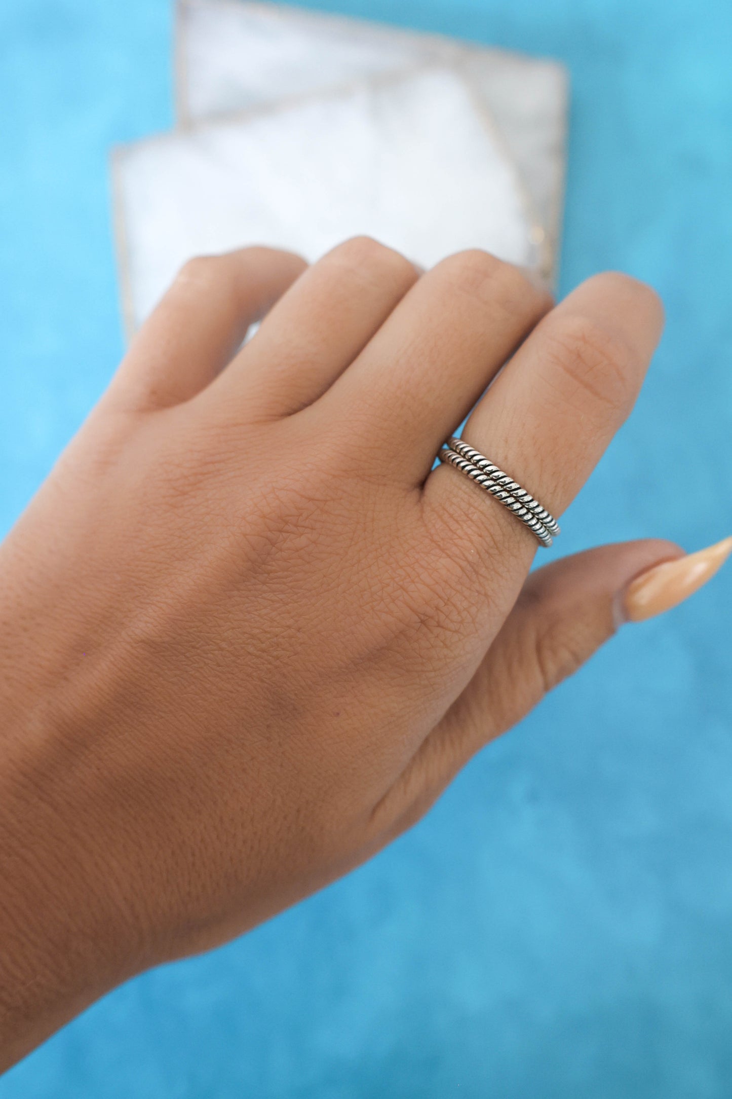 Sorento Stacking Ring - Silver