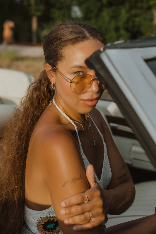 Cairo Croissant Earrings - Gold
