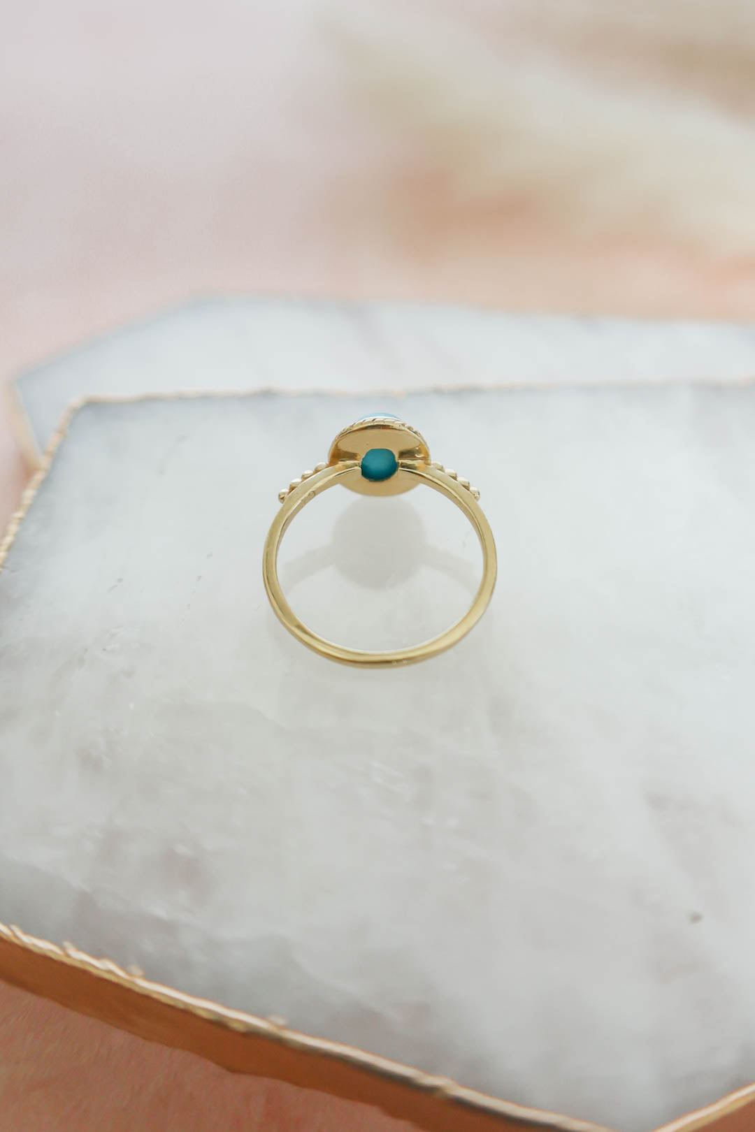 Julianna Ring Turquoise - Gold