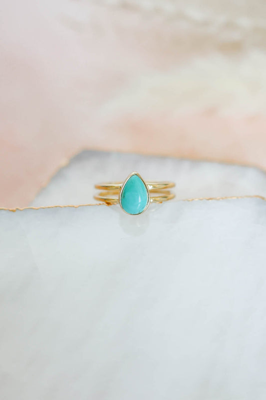 Lenox Ring Turquoise - Gold