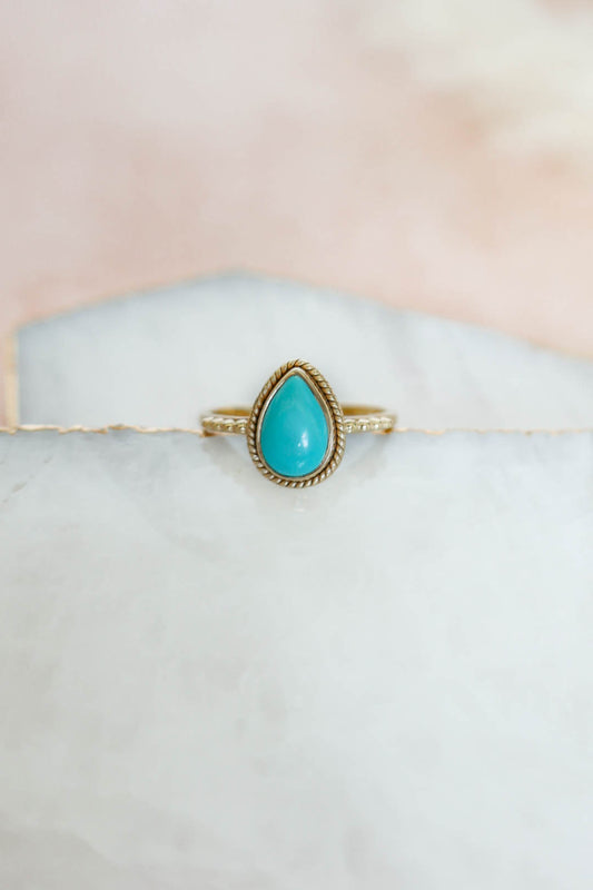 Madalena Ring Turquoise - Gold