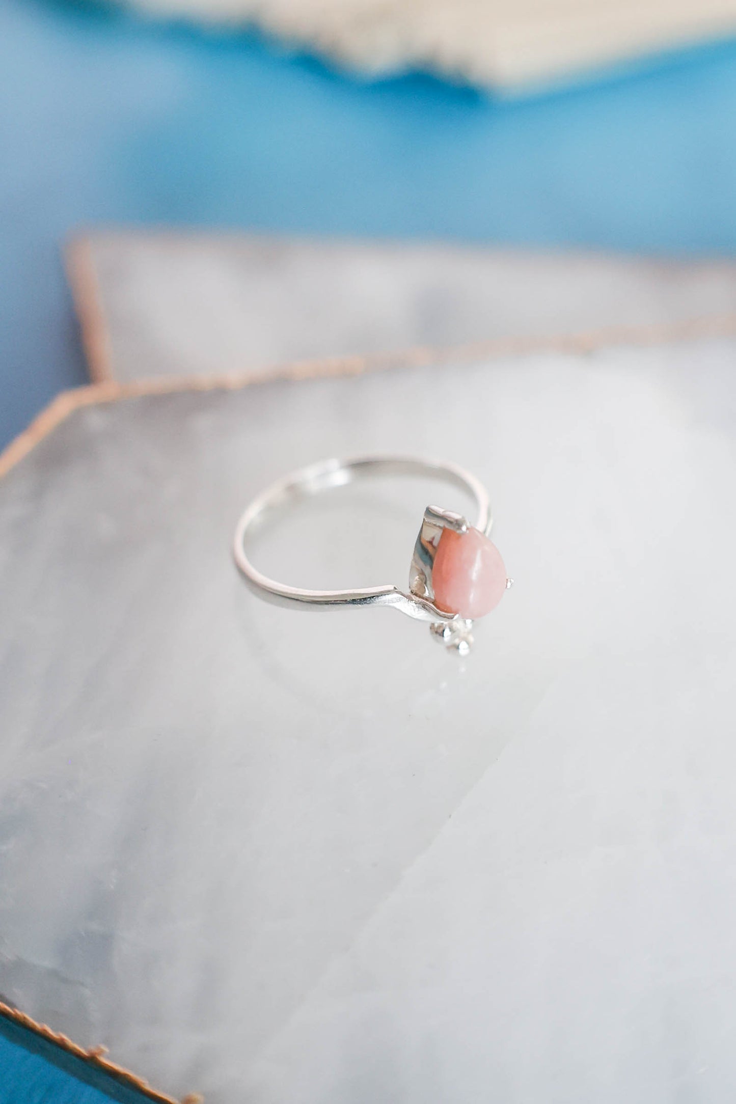 Millie Ring Pink Opal