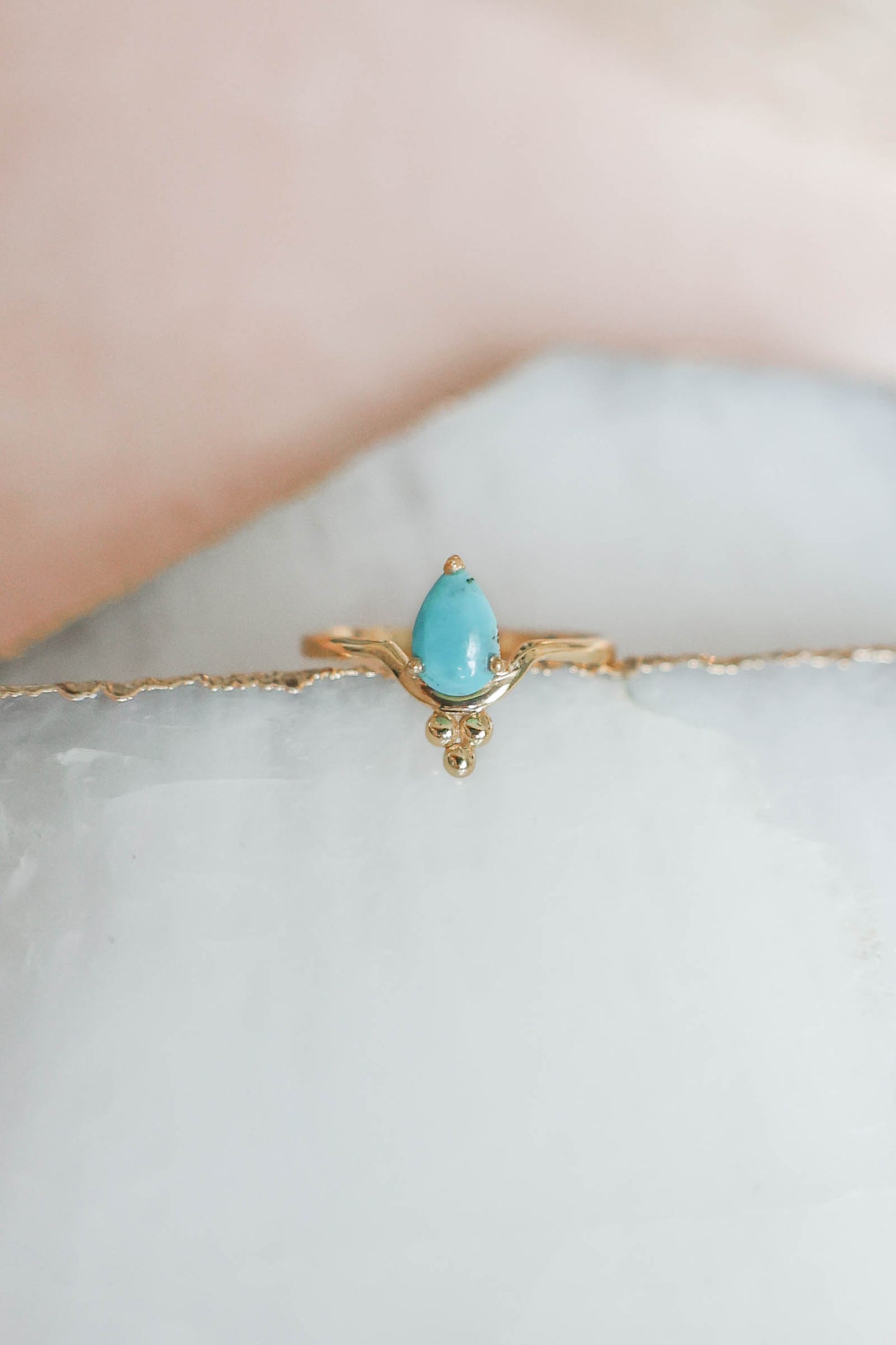 Millie Ring Turquoise - Gold