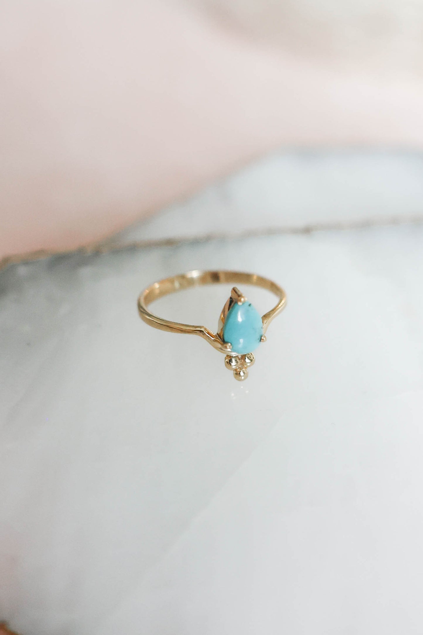 Millie Ring Turquoise - Gold