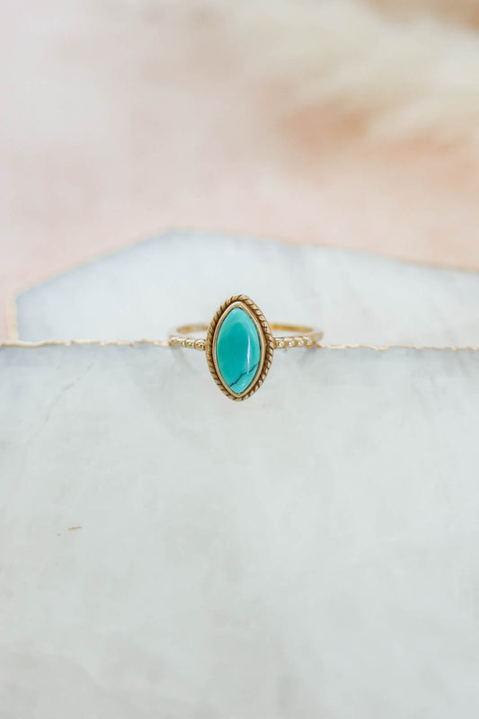 Sanora Ring Turquoise - Gold